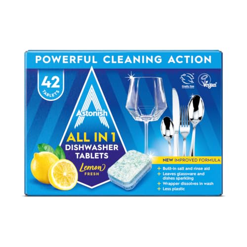 Astonish All In 1 Dishwasher Tablets - Household Cleaner Removes