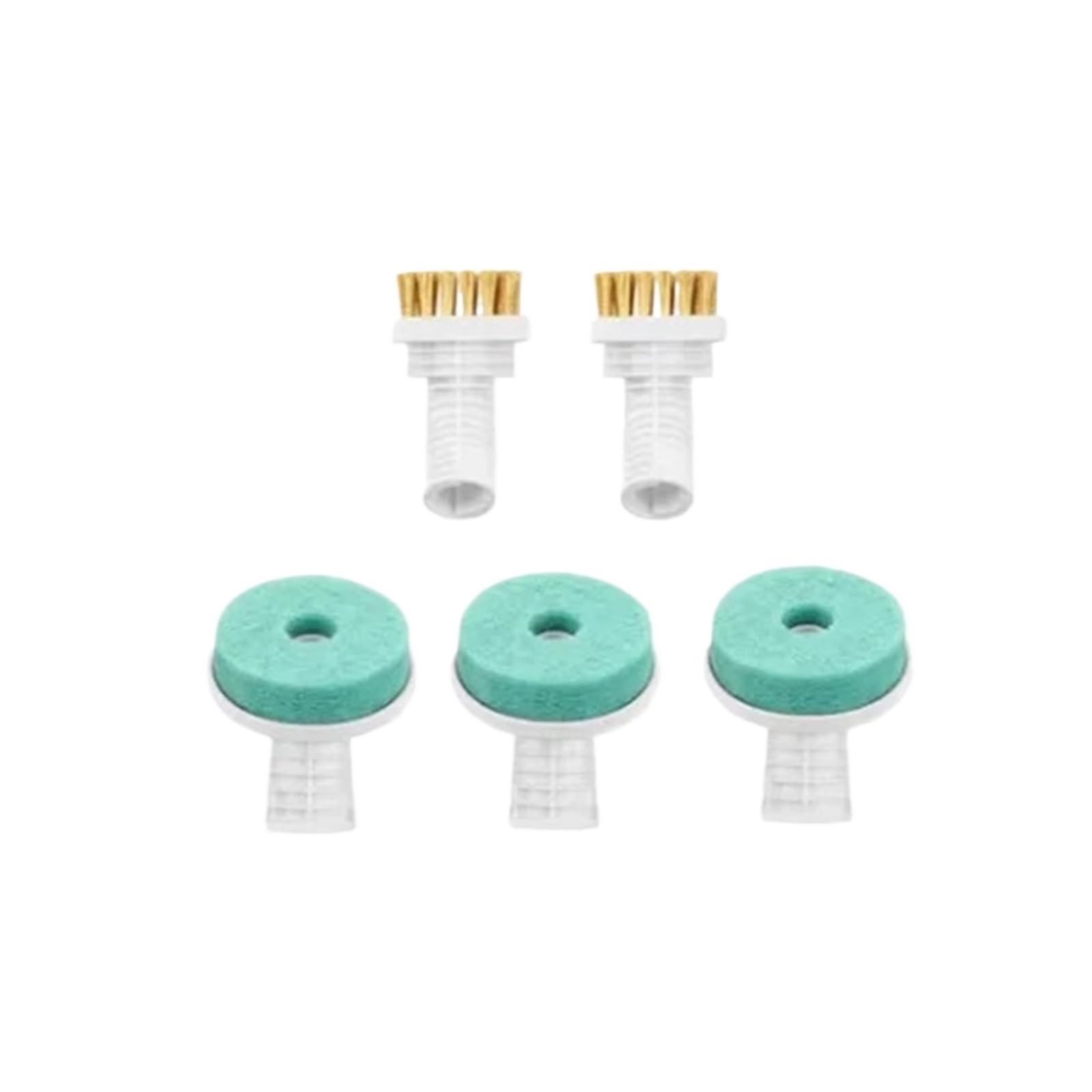 Estropajo de doble función y cabezal de cepillo de alambre, compatible con Deerma ZQ600 ZQ610 ZQ650, accesorio de eliminación de manchas resistente for aspiradora de mano inalámbrica