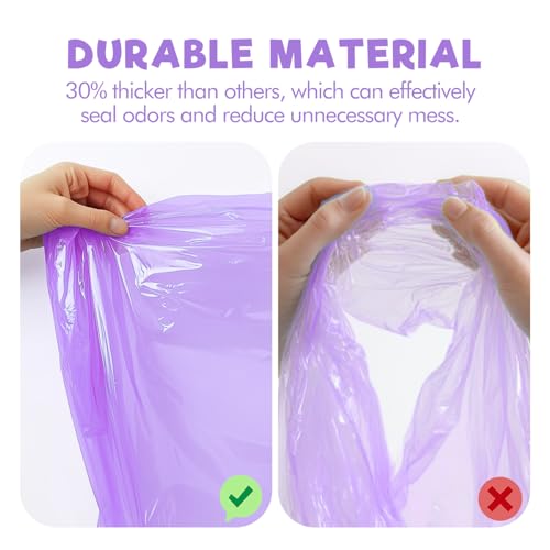 Image of 10 Pack for Genie Diaper Bags Refill, Lavender Scent Fully Compatible with Diaper Genie & Munchkin, 100% Lock and Seal Odor (Cartridge is not included)