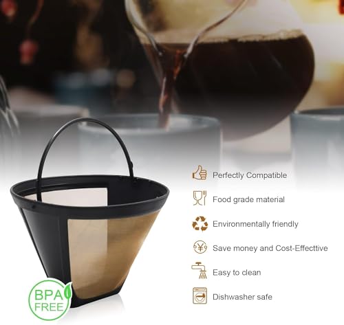 Café Brew Collection GF214CB Medelco #4 Cone Permanent Coffee Filter thumb #6