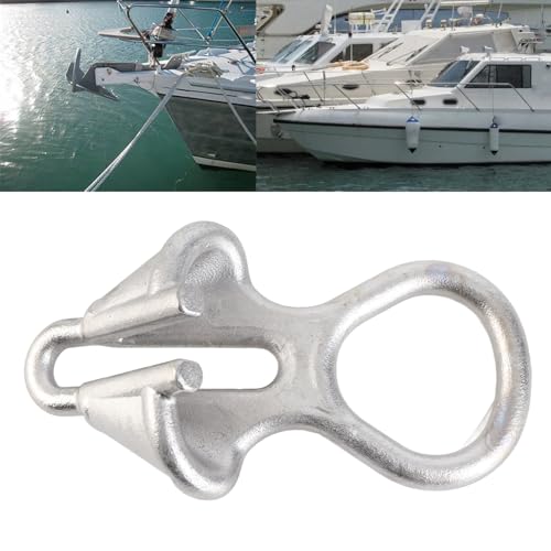 Ankerkettenschloss, Edelstahl-Bootsanker-Kettenstopper für Boot, Kajak, Marine, Kreuzfahrtschiff, Seilfestmacher für 6–8 mm/0,24–0,31 Zoll Seil oder Kette, Hardware-Zubehör für Boote