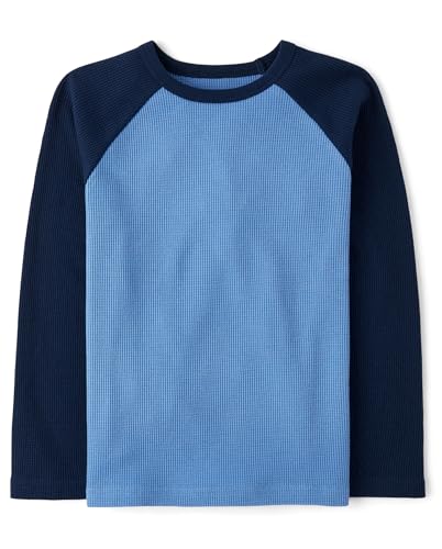 The Children's Place Boys Long Sleeve Thermal Henley Knit Shirts