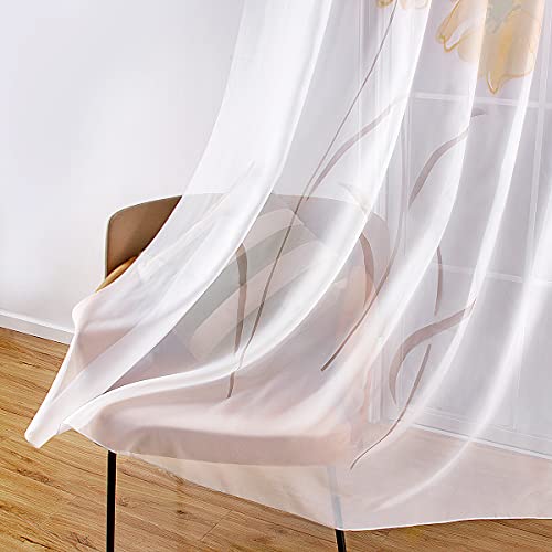 SIMPVALE 2 Pezzi Tende della Soggiorno a Garofano