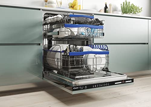 Candy Brava CELDIMN 4D622PBE inbouw-vaatwasser, inschuifbaar, 16 plafonds, Smart, wifi + Bluetooth, 59,8 x 55 x 82 cm, C… - Afbeelding 5
