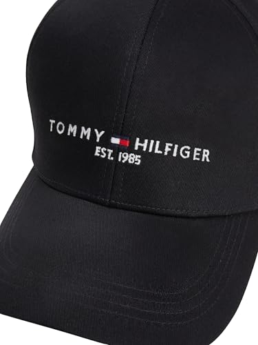 Tommy Hilfiger Gorra Hombre TH Established Basecap, Negro (Black), Talla Única - imagen 5