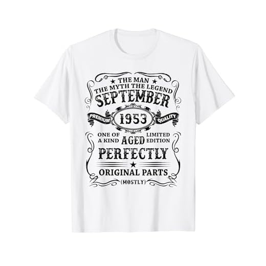 Hecho En 1953 71 Años Cumpleaños Hombre Septiembre 1953 Camiseta
