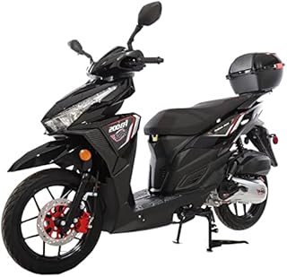 X-PRO Saipan 200 EFI Fuel Injection Scooter Assembled in Crate (Factory Package, Black)