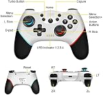 [2024 New Version] Switch Controller, Wireless Pro Controller Switch Lite, Switch Remote Controller Gamepad Joystick, Turbo and Dual Vibration (White) - Game Boy Advance