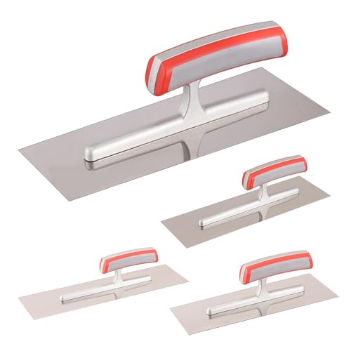1/4 herramienta de paleta de cemento – Paleta de piscina, herramienta de alisado de hormigón, paleta de yeso con mango ergonómico, herramienta de acabado de cemento para paneles de yeso