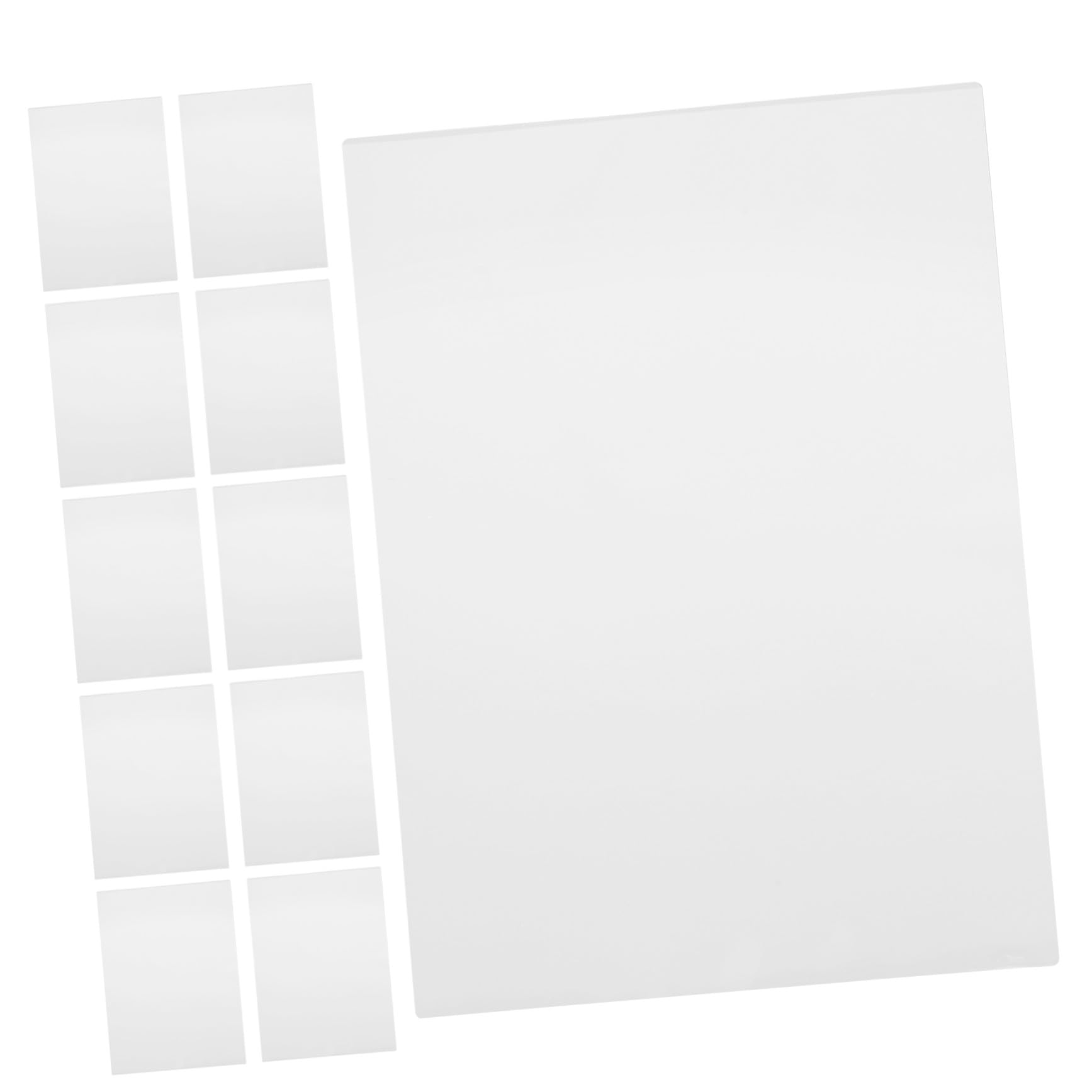 100 pezzi Laminati Trasparenti Pellicola Plastificazione Termica per Ufficio e Casa Protezione Documenti Resistente