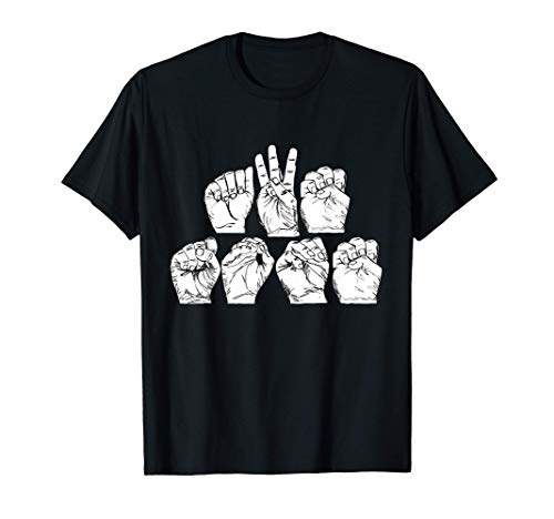 Awesome ASL American Sign Languate product Gift Camiseta