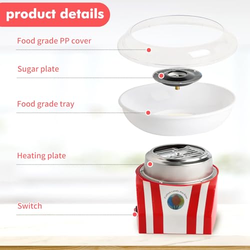 Listado de Maquina para Hacer Algodon de Azucar Walmart los más solicitados. 6 Maquina para Hacer Algodon de Azucar Walmart marca Ottapic (3)