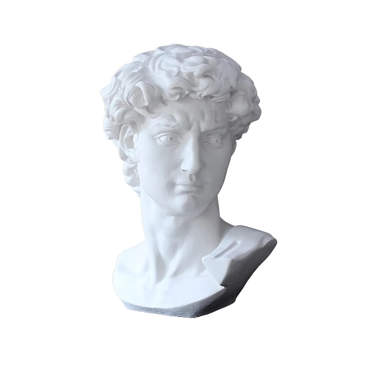 KGADRX Estatua de Resina de David, Retratos de Cabeza, Mini Yeso, Miguel Ángel, decoración del hogar, Arte, boceto, práctica, decoración de habitación, Escultura