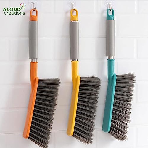 Image of ALOUD CREATIONS Long Bristle Polypropylene Dust Cleaning Brush|Ideal For Carpet Cleaning,Car Seat,Bed,Sofa,Curtains,Mats And Household Upholstery Cleaning|Multicolour|Pack Of 1