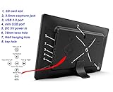 Zedify 10.1 inch Digital Photo Picture Frame 1280x800 IPS Display with Photo Music Video Player Calendar Alarm, Auto Power On/Off, Wall Mountable with Remote, Gift for Family & Friends - Image 4