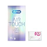 Durex デュレックス 【世界シェアNo1コンドームブランド】 コンドーム エアタッチ たっぷりゼリー 10個入 ラテックス製 + おまけ付き