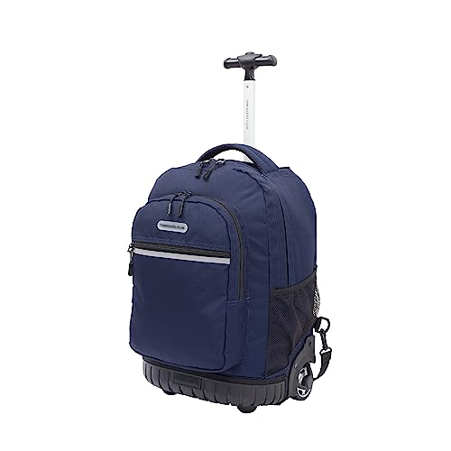 Travelers Club 18" Rolling Backpack with Shoulder Straps, Navy Blue - Image 3