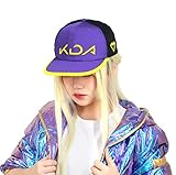 C-ZOFEK Cosplay Cap Adjustable Purple Black Hip Hop Hat for Men Women (Purple Black)