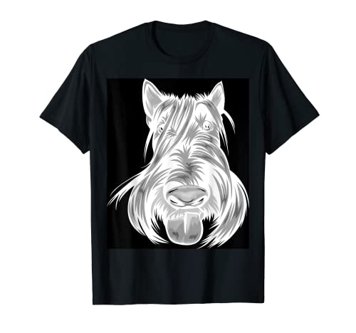 Imagen de estilo fotográfico negativo fresco de Scottish Terrier Camiseta