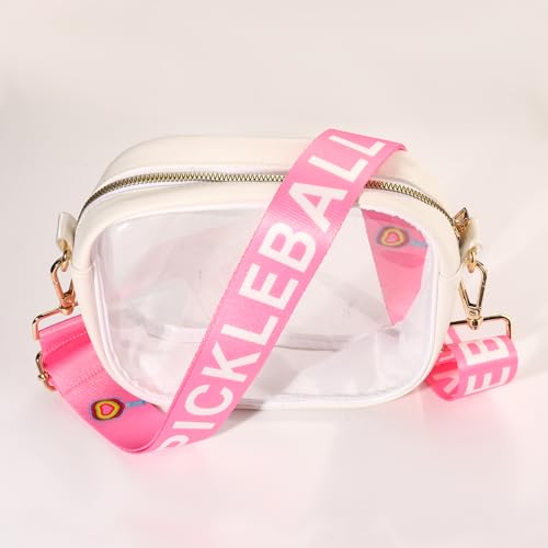 Image of NVENF Game Day Purse Strap Replacement Baseball Basketball Soccer Golf Crossbody Shoulder Bag Straps for Stadium Clear Purse (Style J)