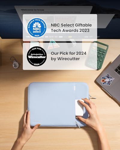 Image of Tomtoc 360 Protective Laptop Sleeve for 15-inch MacBook, Surface Laptop, Dell XPS, MacBook Pro, Water-Resistant Case