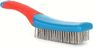 Stainless Steel Wire Brush, Ergonomic Plastic Handle, Perfect for Removing Rust, Sludge, Dirt, and Paint, deep Cleaning