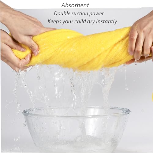 Ifarymes IFA3BAT7LOP05 Toddler Bath Towel Baby Towels With Hood 27.5 Inchx55 Inch Ultra Absorbent Soft Bathrobe Blanket Kids Shower Towel thumb #3