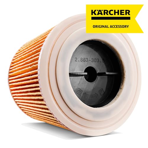 Image of Karcher Cartridge Filter for Karcher Wet Dry Vacuum Cleaners - Compatible with WD 1 Compact, WD 2-18 and WD 3