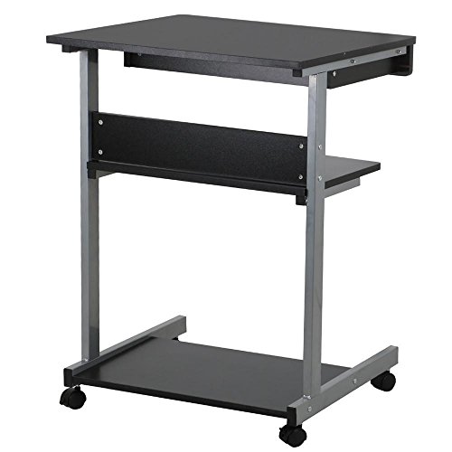 Buy go2buy Compact Rolling Laptop Computer Cart Desk/Table with Drawer