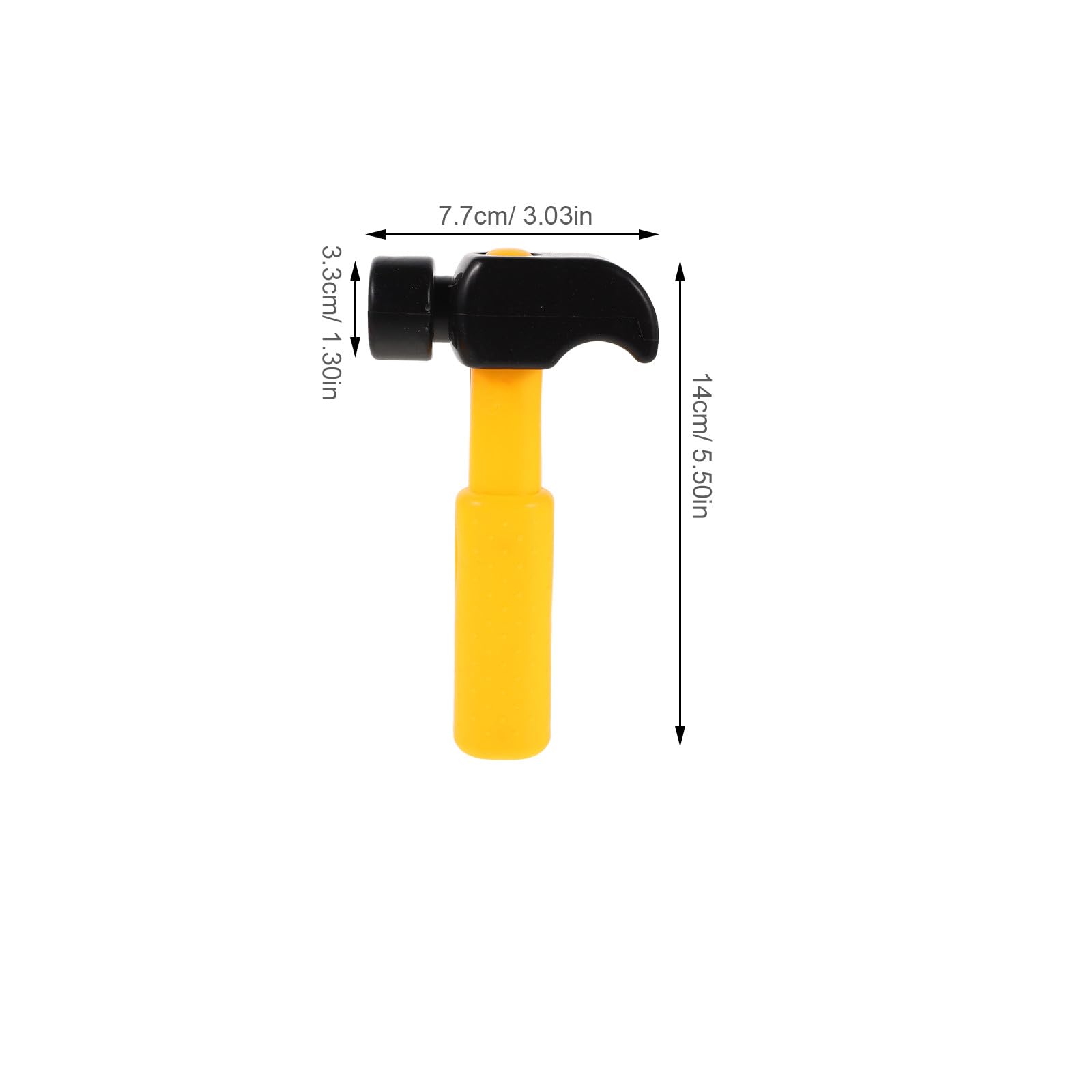 Toyvian 10pcs Pretend Play Plastic Hammer: Kids Simulation Mallet, Montessori Early Education Pounding Toy, Party Prop Tool - Image 2