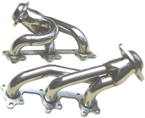 Pypes Exhaust HDR56S 1-5/8" Primary Tubes 304 Stainless Steel Short Tube Header for Ford Mustang 4.0L-Pair