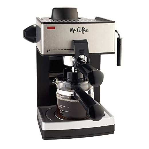 Mr. Coffee 4-Cup Steam Espresso System with Milk Frother
