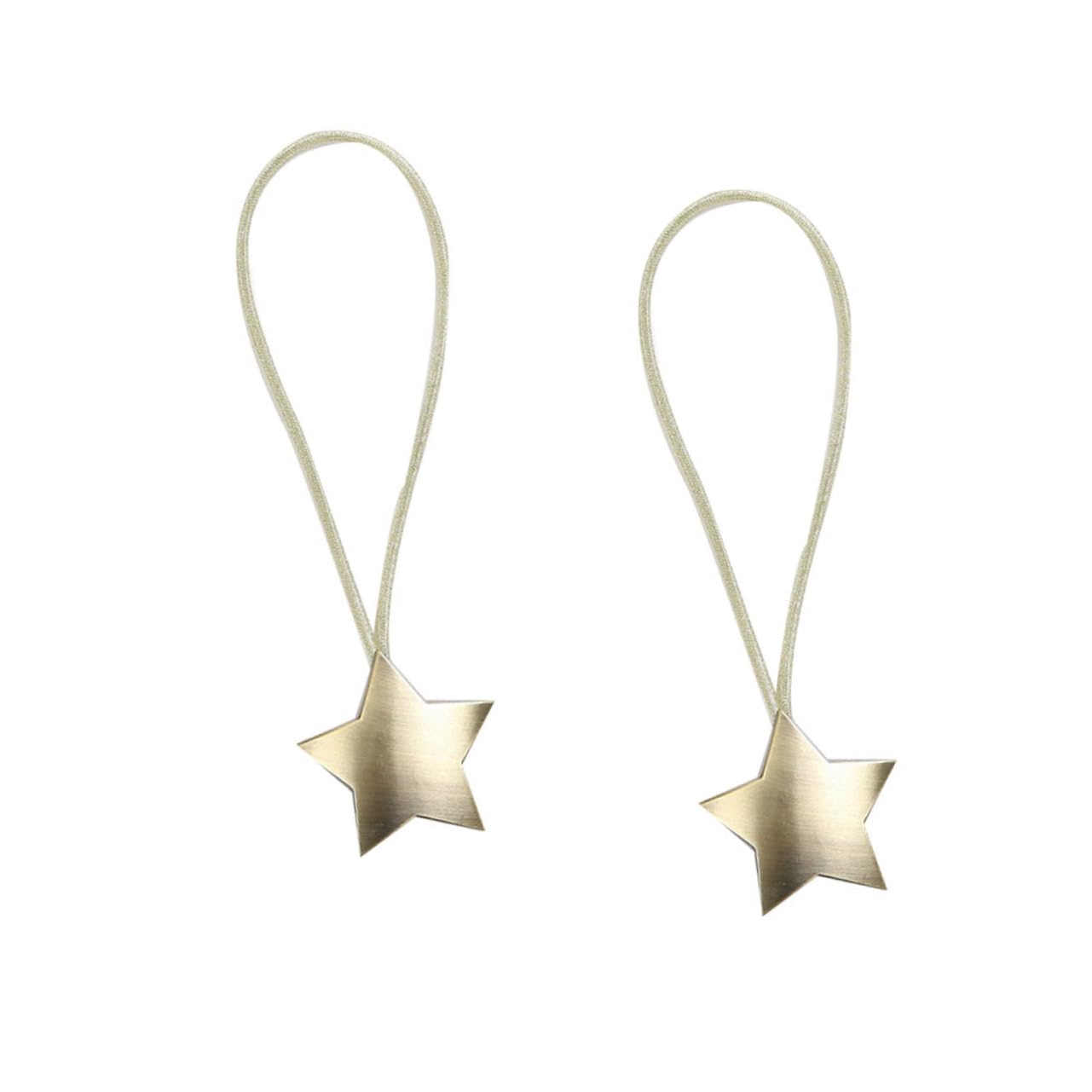 Ciieeo 4pièces Attaches Magnétiques Métal pour Rideaux Système De Fixation Facile Embrasses Décoratives pour Salon Chambre Et Bureau Bronze