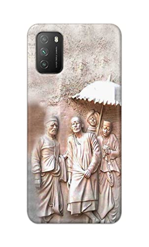 Image of Printed Hard Back Cover Case for Mi Poco M3 Back Cover (Sai Baba) -1803