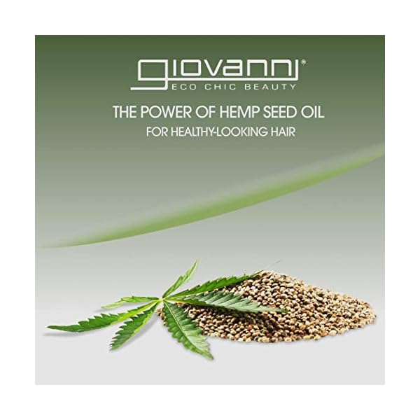 GIOVANNI Hemp Hydrating Hair Shine Spray, 4.3 Fl Oz - Contains Hemp Seed Oil, Aloe Vera, Frankincense, Helps Stimulate, Moisturize & Revitalize Damaged Hair, No Parabens, Sulfate Free