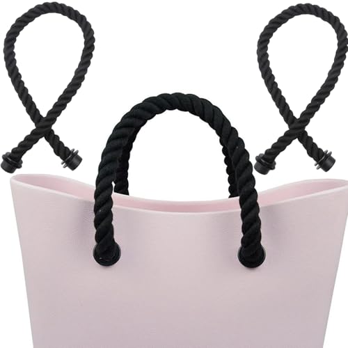Norhogo Classic Mini Maniglia Corda, Manici o Bag, Manici per Borse, Manici Lunghe Maniglia Corda, Sostituzione Sacchetto Catena Ricambio Accessori, 2 Manici in Corda per Borsa per Fai da Te Donna