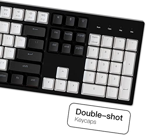 Image of Keychron C2 Full Size Wired Mechanical Gaming Keyboard for Mac Layout with 104 Keys Gateron G Pro Blue Switch /White LED Backlight /Double Shot ABS Keycaps /USB C Computer Keyboard for Windows Laptop