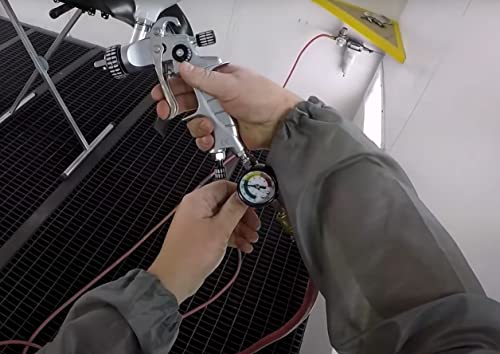 BenBow Druckluftregler mit Manometer und Wasserabscheider – 1/4 Zoll – Druckluft Filter für Lackierpistole, Kompressor & Werkstatt