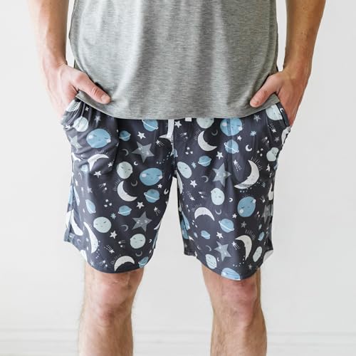 Little Sleepies Men's Pajama Shorts, Viscose Derived from Bamboo Mens Sleep Bottoms, Lounge Shorts with Side Pockets4