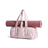 BAGSMART Reiki Gym Bag for Women Puffy Yoga Mat Travel Weekender Duffle Bag | Lint-Resistant Lining, Wet-Dry Pocket & Anti-Slip Mat Loop, Ultra-Light, Roomy for Workout Gear, Water Bottle, Travel, Sports