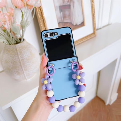 Étui antichoc pour Samsung Galaxy Z Flip3 protégeant l'appareil photo avec style perles