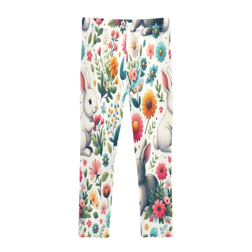 Toddler Girls Leggings Printed Yoga Pants Leggings Daisy Cute Rabbit for Kids2