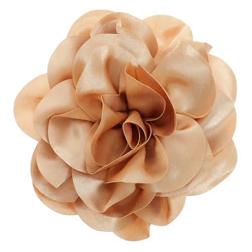 Broche de rose en tissu pour veste, épingle à fleur artisanale rétro
