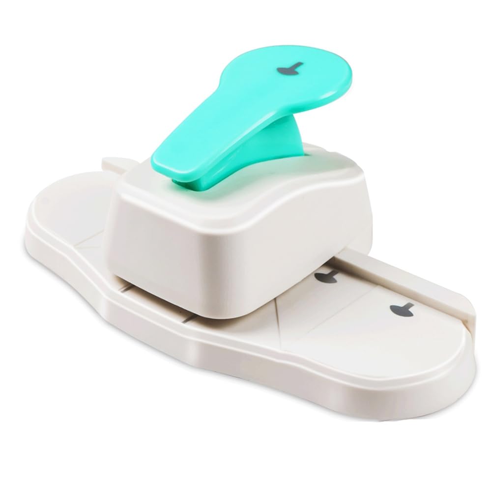 Littimoon Portable Manual Single Hole Multi-Function Puncher for Loose Leaf Binding