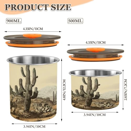 Contenedor hermético de acero inoxidable para café 500ml miniatura 2