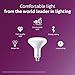 Philips LED Dimmable BR40 Light Bulb, 800 Lumen, Daylight (5000K), 8.8W=65W, E26 Base, Title 20 Certified, 6-Pack