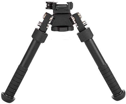 N / A 6.5-9 inch Hunting Bipod for MLK Track, Foldable and Adjustable Bipod, CNC QD Lever Mounting, 360 Degree Rotating Adapter with Bipod Nails and Keymod Picatinny Rail Mounting