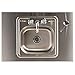 Ozark River Portable Sinks Elite LS1, Free Standing Portable Concession Sink, Commercial Restaurant Portable Sink with Hot Water, Stainless Food Service Sink, Black Doors-Black Edges