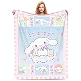 Cute Blanket Kawaii Cartoon Blanket for Living Room Bedroom Sofa Warm Soft Bed Anime Throw Blanket Girls, Boys, Teens, Adults 40'x50'