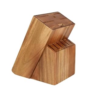 Ceppo Da Cucina Con 14 Scomparti – Porta Coltelli Cucina – Portacoltelli Da Cucina – Supporto In Legno (Senza Coltelli) – Adatto Per 14 Coltelli E Un Acciaino – Ideale Per L’uso In Cucina